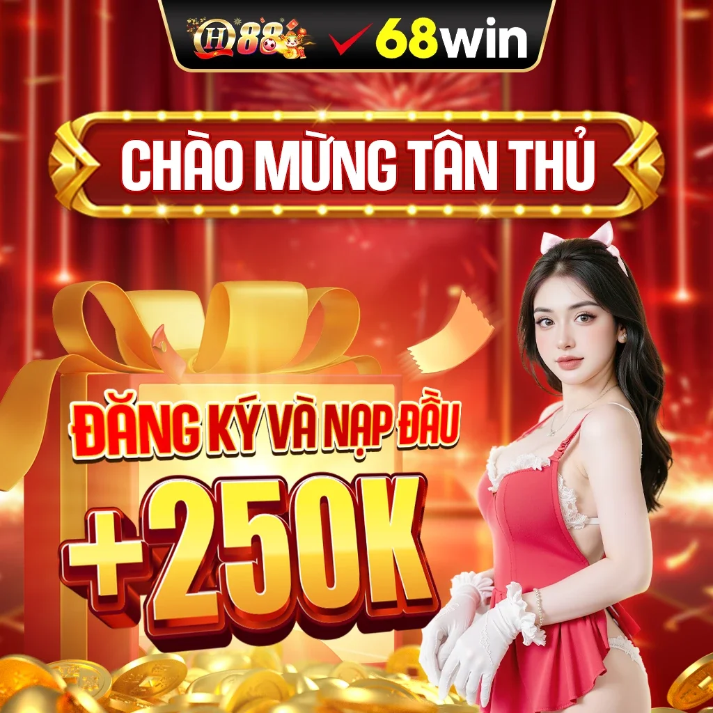 68win và QH88 Chào mừng thành viên mới đăng ký và nạp đầu +250k